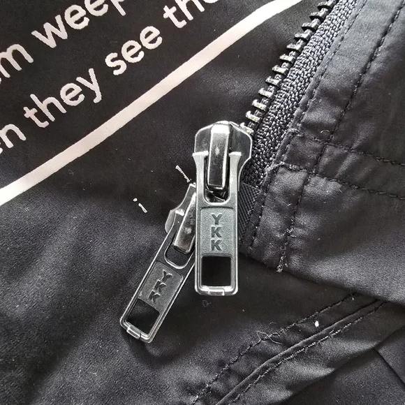 I Love Ugly Lightweight Black Rain Coat Size L - Picture 10 of 16